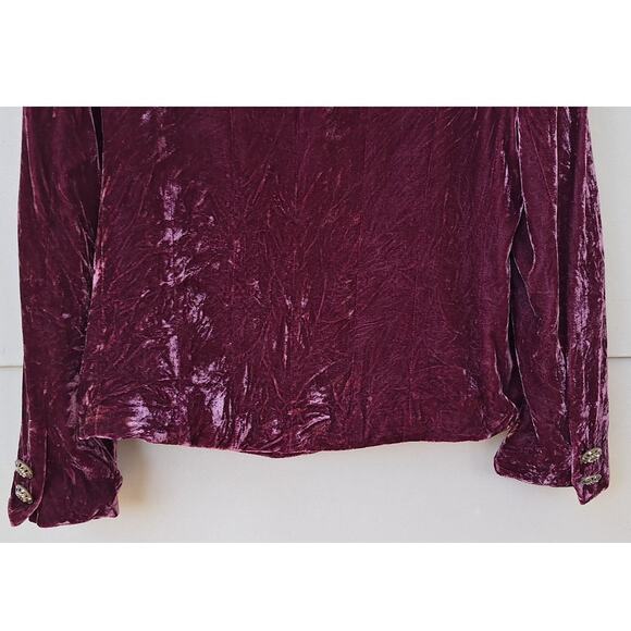 Y2K Persuits, ltd Velour Crashed Velvet Regency Purple Pink Blazer Jacket 6p S/M - Picture 10 of 10